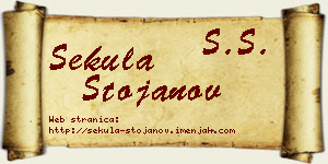 Sekula Stojanov vizit kartica